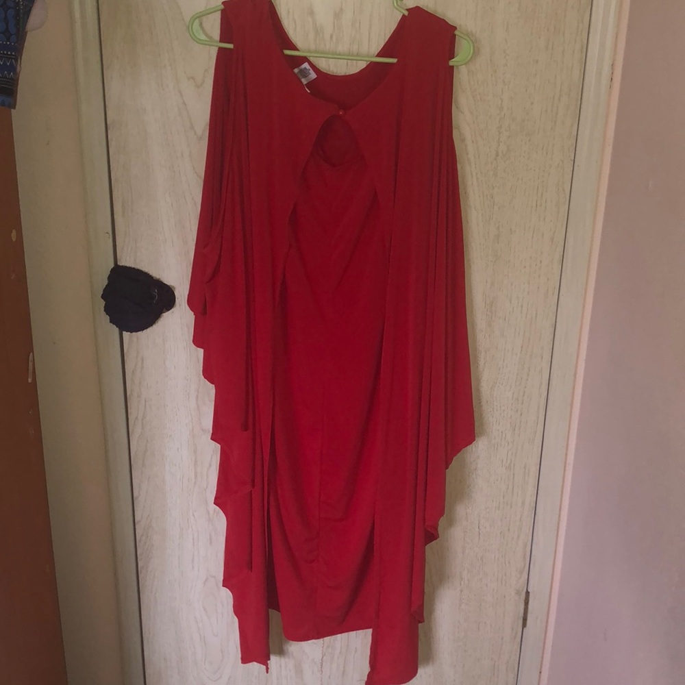 Red cap dress from debshops